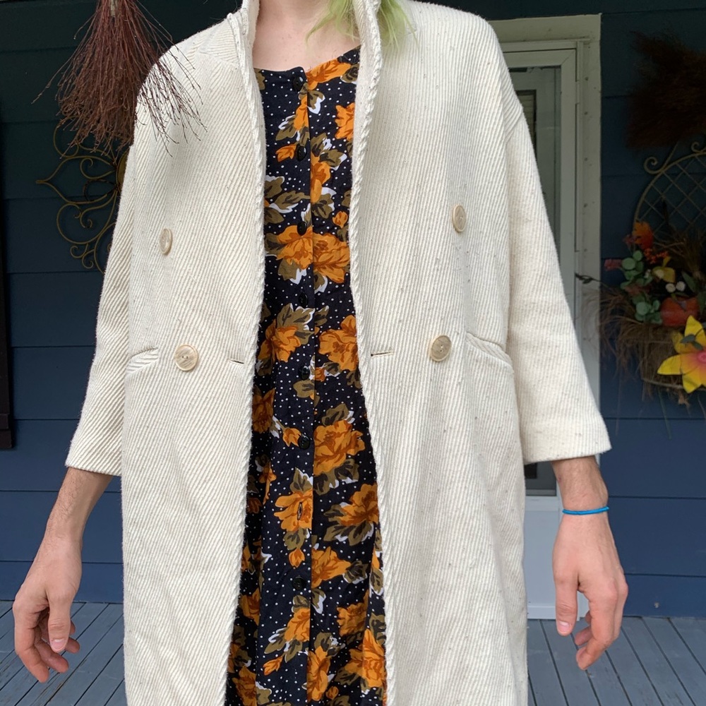 Oversized cozy fall coat